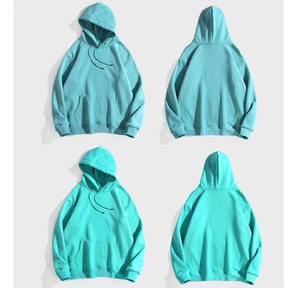 Luxury Hip Hop Hoodies <b>Men</b> Blank Various Colored 100% Cotton Hoodie Streetwear Oversized Cotton Heavyweight Hoodies - Product Image 3