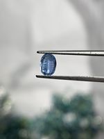 Kyanite de couleur bleue naturelle, pierre précieuse ovale facettée d'Afrique pour la fabrication de bijoux