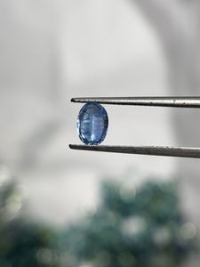 Kyanite de couleur bleue naturelle, pierre précieuse ovale facettée d'Afrique pour la fabrication de bijoux - Product Image 2