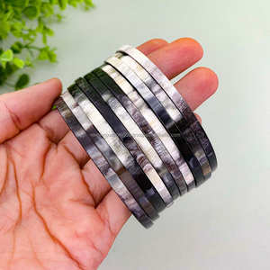 Brazaletes de cuerno de búfalo tallados con estilo Feng Shui y Love para mujeres y niñas, artesanías naturales - Product Image 3