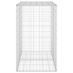 Muro in gabbioni di acciaio zincato con coperture, dimensioni 100x60x100 cm - Product Image 4