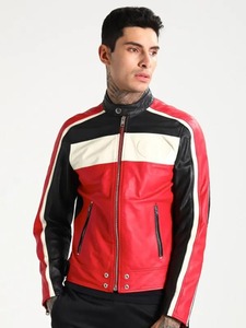 Chaqueta de Cuero Estilo Motero para Hombre, Moderna y Atractiva - Product Image 2