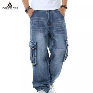 Jeans Cargo con Logotipo Personalizado, Jeans de Pierna Ancha Holgados, Pantalones con Múltiples Bolsillos, Ropa Urbana, Moda Hip Hop, Ropa Casual - Product Image 2