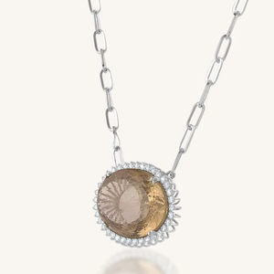 Colgante de Cuarzo Rutilado y Circonita Cúbica en Plata de Ley 92.5 KLSP-50585 - Product Image 2