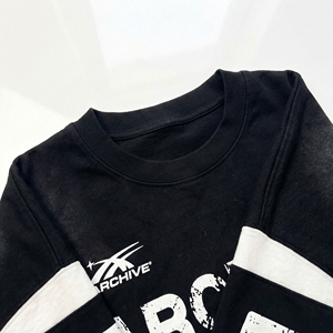 Sudadera Corta Archive 77 |   Jersey de Manga Larga con Efecto Desgastado |   Camiseta Oversize Estilo Urbano Vintage |   Fabricante OEM Personalizado - Product Image 3