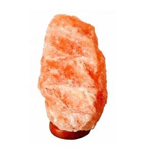 โคมไฟเกลือธรรมชาติพร้อมฐานโคมไฟเกลือคริสตัลสีชมพูหิมาลัยสำหรับตกแต่งบ้าน-วิสาหกิจชาวมาเลเซีย - Product Image 1