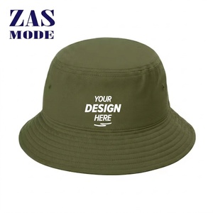 Custom Printed Bucket <b>Hats</b> Unisex 100% Cotton Solid Color Bucket <b>Hat</b> with Custom Embroidery Logo for Adult & Kid - Product Image 1