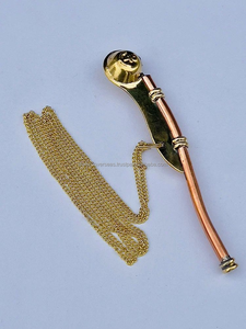 Sifflet Nautique en Laiton pour Bâtillonner, Porte-clés avec Chaîne, Signal Maritime Vintage, Fait Main en Métal, Thème Marine, Noël Outre-mer - Product Image 4