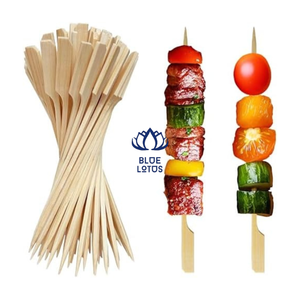 PRODUCTO POPULAR Palillos de Bambú Natural con Punta para Asar Carne, Pollo, Mariscos, Kebab y Presentación de Alimentos - Product Image 1