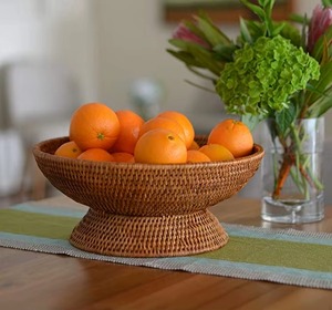 Elegante frutero de ratán de alta calidad que se integra perfectamente en ambientes rústicos y modernos. - Product Image 4