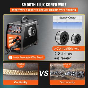 Soldadora Digital Di 3 en 1 MIG, 270 Amperios, Soldadora de Arco TIG, 110V 220V, Digital Di para un Uso Sencillo - Product Image 4