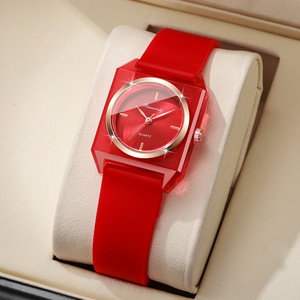 Reloj de Mujer con Esfera Cuadrada Minimalista y Correa de Silicona Disponible en Varios Colores B916 - Product Image 4