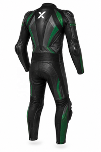 Traje de Motocicleta de Cuero de una Pieza X Performance |   Negro Gris Verde Azul Marino |   Fabricante OEM ODM |   Diseño de Calidad Premium | - Product Image 3