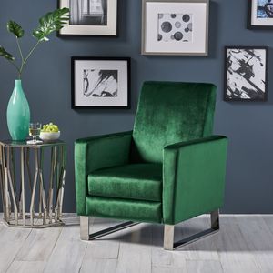 Poltrona reclinabile Arvin High con gambe in metallo e funzione push-back - Product Image 1