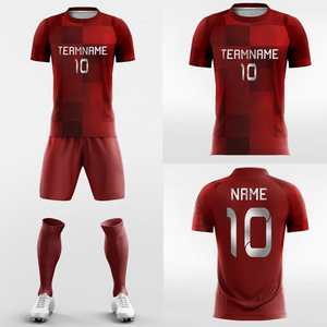 OEM/ODM Custom Unisex Soccer Uniform Set Breathable Quick Dry Digital Print 100% Polyester Short Sleeve Drawstring Closure - Product Image 6