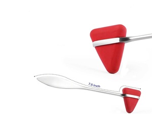 Marteau de percussion neurologique Taylor pour diagnostic médical, test des réflexes, en acier inoxydable, classe I, garantie 1 an, certifié CE - Product Image 4