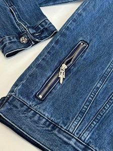 แจ็คเก็ตยีนส์โครเมี่ยมรุ่นใหม่ 25FW ซักน้ำได้ ไม่ซีดจาง สวมใส่ได้ทั้งชายและหญิง ทรงปกติ ผ้าไนลอน/คอตตอน สำหรับฤดูใบไม้ร่วง - Product Image 4