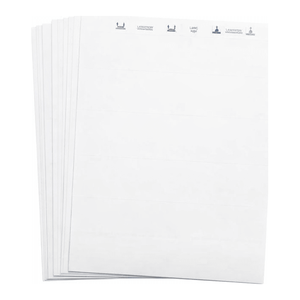 Étiquettes autocollantes Brady LaserTab PET pour l'identification des échantillons et des actifs de laboratoire, impression laser durable résistante aux UV - Product Image 1