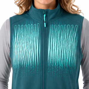 Chaleco Térmico para Mujer, Cortavientos, Transpirable, Ligero, con Cierre Frontal, para Senderismo de Verano, Color Verde - Product Image 6