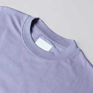 Camiseta de manga corta con cuello redondo para hombre, color lavanda, corte regular, informal, tejido de punto, algodón de primera calidad, más vendida. - Product Image 6