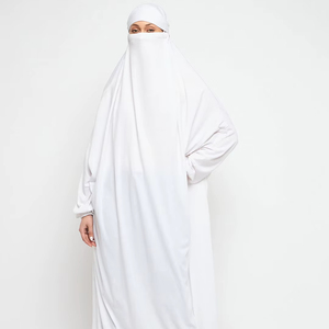 Best Dubai Beautiful White Traditional Islamic Clothing for Women Saudi Arabia Abaya Dubai Abaya Muslim Clothing Gulf Cloths - Product Image 1