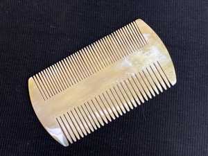 Best Quality Handmade Viking Buffalo Bone Hair Comb Carved Flower Style India Agate Natural Bone <b>Head</b> <b>Massage</b> Natural Crafts - Product Image 1