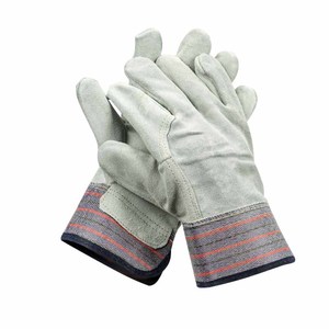 Leather Welding <b>Gloves</b> Cotton Lined Palm Reinforced Straight Thumb Test <b>Type</b> Affordable Prices for online sale - Product Image 2