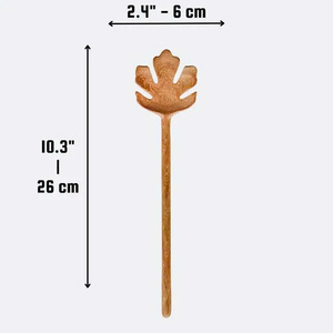 ช้อนกาแฟรูปหัวใจ ช้อนไม้ผสมกาแฟ เป็นมิตรกับสิ่งแวดล้อม สำหรับห้องครัว โต๊ะอาหาร งานเลี้ยง โดย 99 Gold Data - Product Image 3