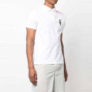 Polo pour homme 100 % coton personnalisé, respirant, tricoté, confortable, décontracté, avec logo brodé, haute qualité - Product Image 1