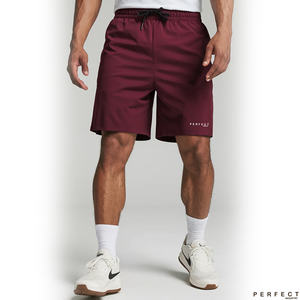 Shorts de sport décontractés pour homme, logo imprimé sur le devant, 100% coton, respirant, coupe-vent, haute qualité - Product Image 3