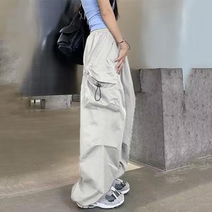 <b>Women</b> Y2K Cargo <b>Pants</b> Loose Fit Multi Pocket <b>Parachute</b> Trousers Bulk Supplier - Product Image 3