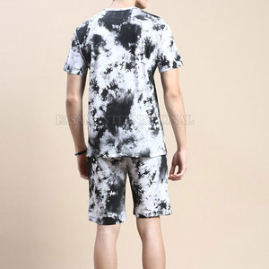 Conjunto de Pantalones Cortos Tie Dye de Color Sólido para Hombre, Fabricación en Pakistán, Logotipo Personalizado Impreso - Product Image 3