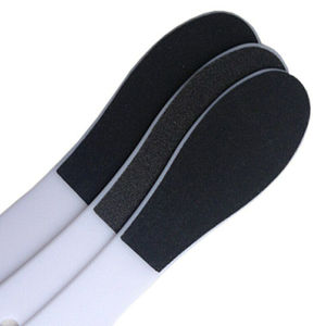 Lime à pieds double face en acier inoxydable de qualité supérieure avec manche métallique, élimine les talons fendillés pour les soins personnels - Product Image 6