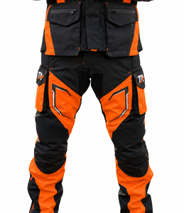 Pantalon de moto pour homme Tourline, imperméable, coupe-vent, homologué CE, respirant, en Cordura, avec protection, cargo, équipement de motocross - Product Image 3
