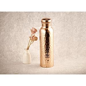 Botella de cobre pulida a mano para accesorios de salud premium con superficie lisa y brillo duradero - Product Image 4