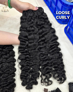 โรงงานขายส่ง Lexhair ผมเวียดนามแท้ 100% คุณภาพพรีเมียม 100 กรัม แบบเส้นเดียว ลอนหลวม - Product Image 1