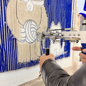 2 in 1 <strong>Rug</strong> Gun Cut Pile <strong>Hand</strong> Tufting Gun Machine, Cobble Tufting Machine for <strong>Rug</strong> - Product Image 2