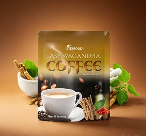 Wholesale Ashwagandha Caffeinated <b>Instant</b> <b>Coffee</b> Premix OEM ODM Bitter Taste Sugar Flavor Healthy Beverage - Product Image 1