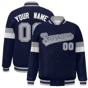 Nouvelle arrivée, veste élégante de style Lettermen, manches en cuir, fermeture éclair intégrale, veste de varsity en cuir de haute qualité pour les deux sexes - Product Image 1