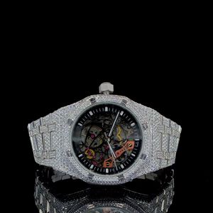 Reloj de Acero Inoxidable con Diamantes Cultivados en Laboratorio, Personalizado, de Alta Calidad, Estilo Ejecutivo para Hombre, Correa de 20 mm - Product Image 5