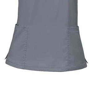 Uniforme Médico Personalizado con Cuello en V, Color Gris, Unisex, Manga Corta, Uniforme de Enfermería, Algodón y Poliéster, Ropa de Trabajo para Hospital - Product Image 6