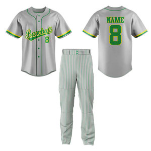 Custom Logo Design Top Quality Baseball Uniform Sports Wear Breathable Quick Dry Sublimation <b>Athletic</b> Baseball Uniform Set - Product Image 4