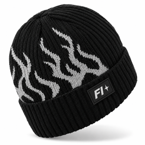 Bonnet d'hiver en tricot double face unisexe, doublure polaire thermique, bonnet pour homme et femme, idéal pour le ski, le cyclisme, la course à pied et la conduite - Product Image 1