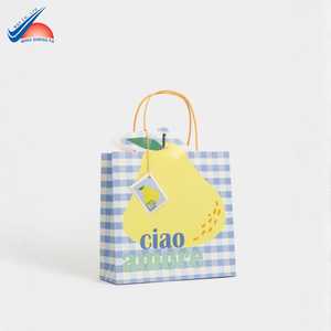 Bolsa de Papel Impresa Reciclable con Asa |   Bolsa de Compra Sostenible - Product Image 1