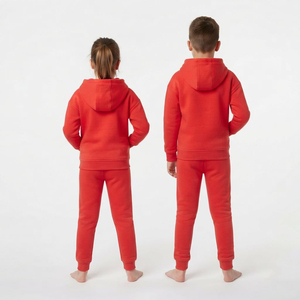 Conjunto Deportivo para Niños al por Mayor, Unisex, Sudadera con Cremallera Completa y Pantalones Jogger, Dos Piezas, Ropa Casual, Impresión Personalizada, Fabricante de Marca Privada - Product Image 4