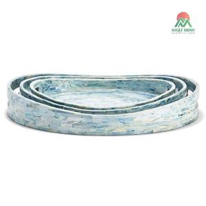 Good Quality OEM Mother of Pearl Serving Trays Using for Food <b>Table</b> Decorative Serving Plate Handmade From Vietnam Manufacturer - Product Image 2