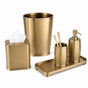 Premium Collection Metal <b>Bathroom</b> <b>Set</b> Stylish Bath Ware <b>Accessories</b> for Luxury Home Hotel Resort Guest <b>Bathroom</b> - Product Image 3