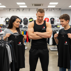 Logo Custom Plus Size Breathable Cotton Sporty Gym Fitness Workout Athletic Running Training Muscle <b>Stringer</b> Crop <b>Vest</b> Tank Top - Product Image 2