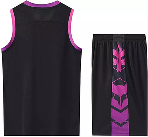 Maillots de basket respirants en mesh, maillots d'équipe de basket à séchage rapide, vêtements de sport personnalisés avec lettres et numéros - Product Image 1