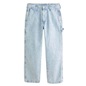 Pantalones Vaqueros Cargo para Hombre, Corte Holgado, Cintura Media, Lavado Claro, Algodón, Estilo Casual, Primavera - Product Image 2